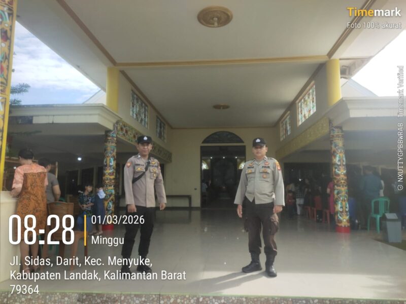 Polri Hadir di Rumah Ibadah, Misa Minggu di Menyuke Berlangsung Kondusif
