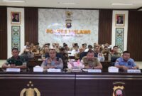 Rakor Linsek Idul Fitri 2026, Kapolres Melawi AKBP Harris Batara Simbolon Siapkan Pengamanan Mudik Aman