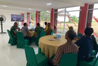 Dandim 1206/Putussibau Letkol Arm Andreas Prabowo Putro Ikuti Vicon Wapang TNI Bahas Koperasi Desa Merah Putih