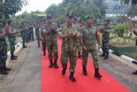 Danrem 121/Abw Brigjen TNI Purnomosidi Dampingi Pangdam XII/Tpr Kunker ke Kodim 1202/Singkawang, Tekankan Kemanunggalan TNI-Rakyat