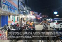 Personil Polsek Ngabang Laksanakan Patroli Malam Hari Untuk Mencegah Tindakan Premanisme Dan Kriminalitas