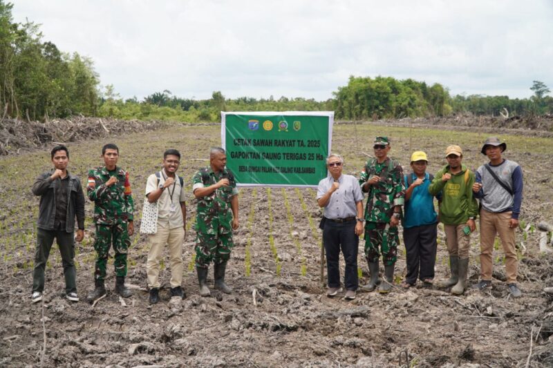 Kunjungan Irjenad Kementan RI ke Sambas Tinjau Program Cetak Sawah Rakyat