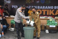 Pemusnahan Sabu 57 Kg di Polres Sintang, Bupati Ajak Masyarakat Perangi Narkoba