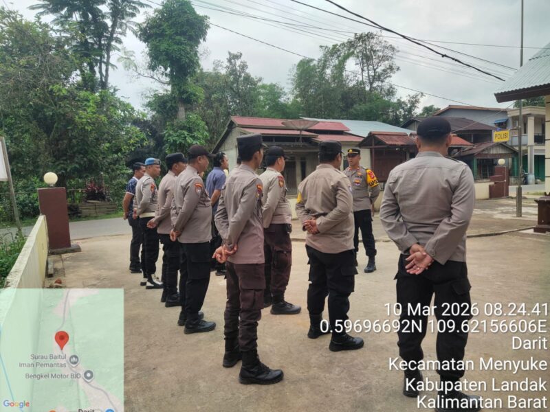 IPTU I Nyoman Astika, SH Pimpin Apel Pagi Polsek Menyuke, Ingatkan Anggota Hindari Pelanggaran