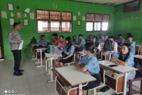 Sosialisasi Penerimaan Polri di SMAN 1 Menjalin Disambut Antusias Siswa