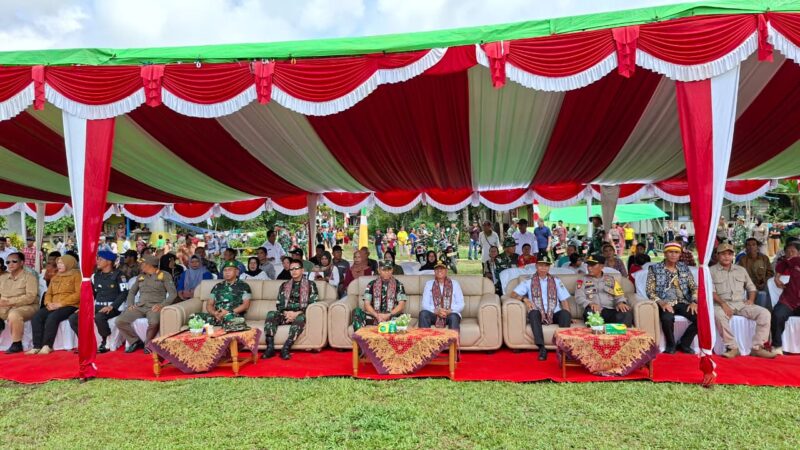 Kapolsek Sungai Laur Hadiri Penutupan TMMD ke-127, Wujud Sinergi TNI–Polri di Ketapang