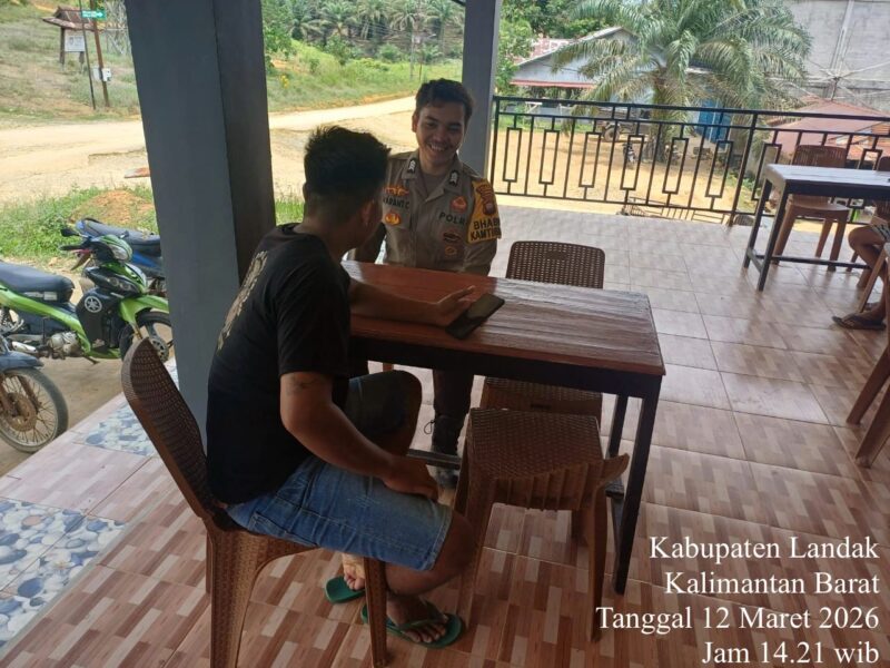 Patroli Humanis Polsek Meranti, Polisi Sapa Warga dan Sampaikan Pesan Kamtibmas