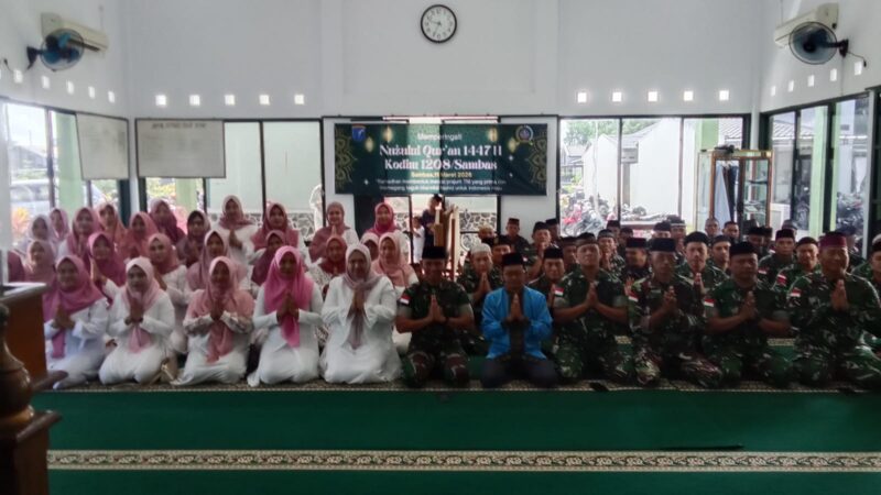 Kebersamaan Ramadhan, Keluarga Besar Kodim 1208/Sambas Peringati Nuzulul Qur’an