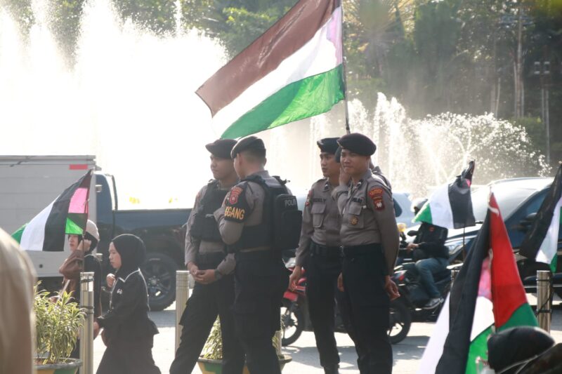 Aksi Damai Hari Al-Quds di Pontianak Berlangsung Aman di Bawah Pengamanan Ops Ketupat Kapuas 2026