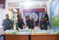 Satgas Pamtas RI-Malaysia Sita 51 Paket Sabu dari Jalur Perbatasan Kalbar