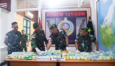 Satgas Pamtas RI-Malaysia Sita 51 Paket Sabu dari Jalur Perbatasan Kalbar
