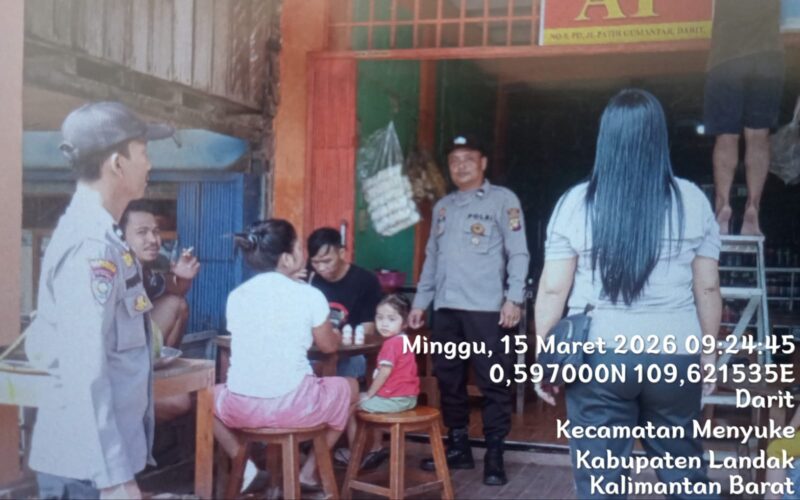 Samapta Polsek Menyuke Sambangi Warga, Perkuat Keamanan Siang Hari