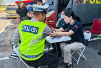 Pastikan Prima, Personel Pengamanan Mudik Jalani Pemeriksaan Kesehatan