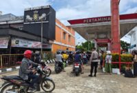 Polres Sintang Awasi Distribusi BBM di SPBU Lintas Melawi, Cegah Panic Buying dan Antrean Panjang