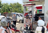 Respons Cepat Polres Landak Pantau SPBU, IPDA Randi Tri Nanda S.H. Imbau Warga Tidak Panic Buying BBM