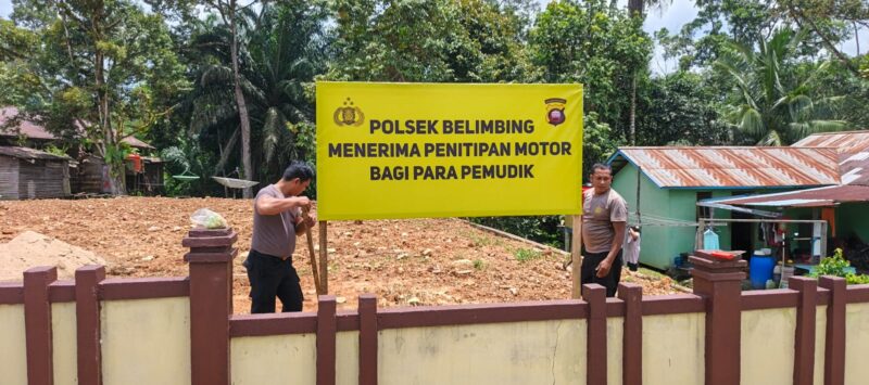 Polsek Belimbing Buka Layanan Penitipan Motor Gratis untuk Pemudik, Warga Merasa Lebih Tenang
