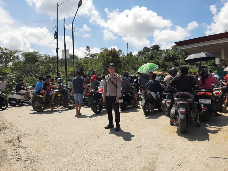 Polsek Mandor Intensifkan Pengawasan SPBU untuk Cegah Kecurangan dan Penimbunan BBM Jelang Idulfitri