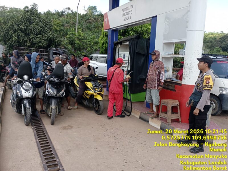 Sinergi TNI-Polri dan Pemerintah, SPBU Menyuke Dipantau Langsung