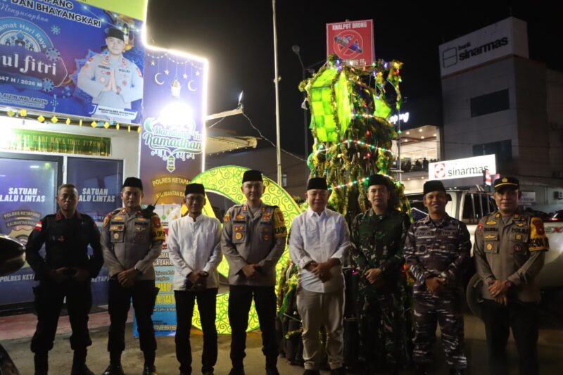 Kapolres AKBP Muhammad Harris dan Forkopimda Pantau Malam Takbiran, Ketapang Aman Terkendali