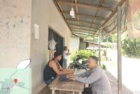 Suasana Akrab di Lapangan, Patroli Dialogis Polsek Meranti Disambut Warga