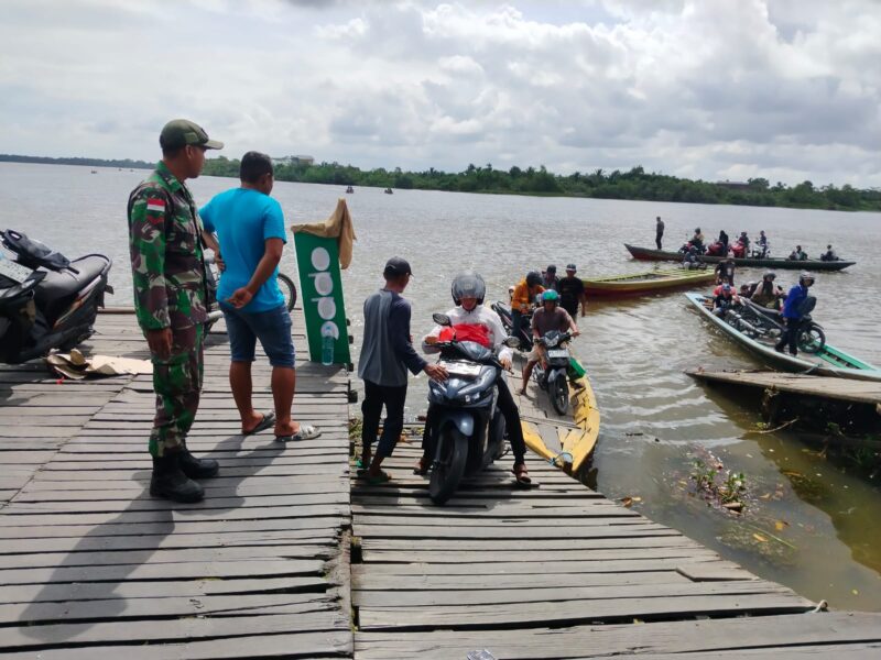Transportasi Air Jadi Fokus Pengamanan TNI di Sambas Saat Arus Mudik Lebaran