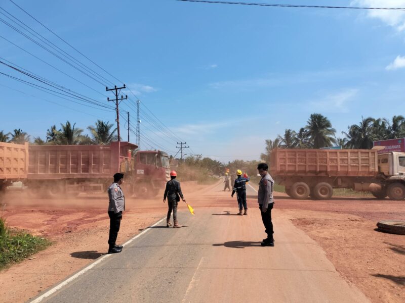 Pos Pam KM 51 Ketapang–Sukadana Siaga, Polsek Matan Hilir Utara Kawal Libur Lebaran