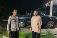 Jaga Keamanan Desa, Polsek Menjalin Gelar Patroli Malam Rutin