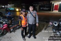 Patroli Malam Polsek Ngabang, Briptu Sultan WB Antisipasi Premanisme dan Curat