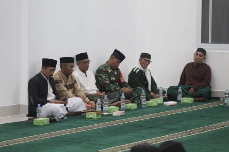 Babinsa Koramil Bunut Hilir Sertu Indra Mardi Hadiri Halal Bihalal, Pererat Silaturahmi Warga Desa