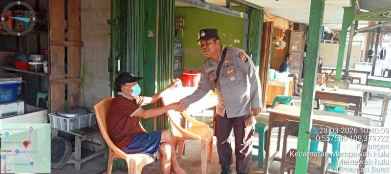 Bripka Orgen dan Bripka Hamdan Tingkatkan Patroli Siang, Kapolsek Mempawah Hulu Ipda Paskarianto Tekankan Kamtibmas