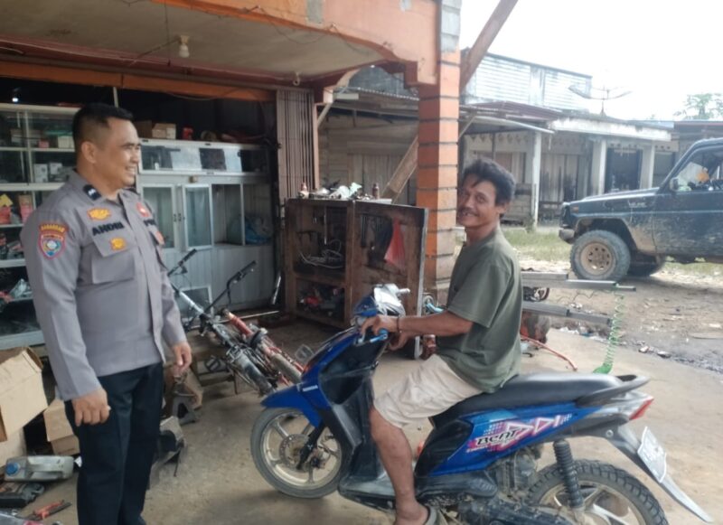 Aipda Andri dan Bripka Samsul Anwar Patroli Kewilayahan, IPTU Eko Kurniawan, S.H., M.H Tekankan Cegah Kamtibmas