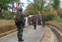 Pangdam XII/Tpr Mayjen TNI Novi Rubadi Sugito Kunjungi Pos Gabma Temajuk, Pastikan Keamanan Perbatasan RI-Malaysia
