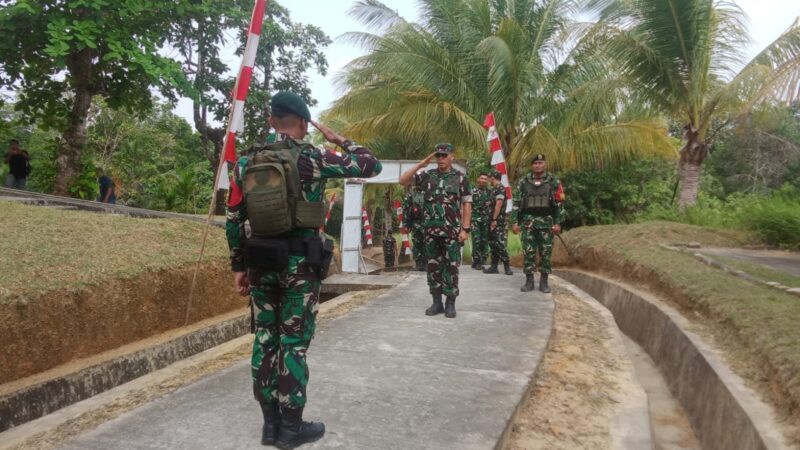Pangdam XII/Tpr Mayjen TNI Novi Rubadi Sugito Kunjungi Pos Gabma Temajuk, Pastikan Keamanan Perbatasan RI-Malaysia