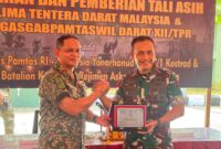 Danrem 121/Abw Brigjen TNI Purnomosidi Dampingi Pangdam XII/Tpr Kunjungi Perbatasan RI-Malaysia, Perkuat Kerja Sama TNI–TDM