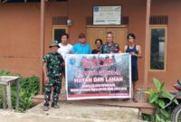 Antisipasi Karhutla, Koramil Bunut Hilir Turun Langsung ke Masyarakat