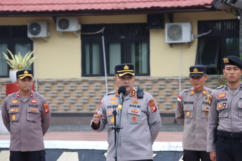 Kapolres Melawi AKBP Harris Batara Simbolon, S.I.K., S.H., M.Tr.Opsla Tekankan Dukungan Program Pemerintah dan Antisipasi Karhutla