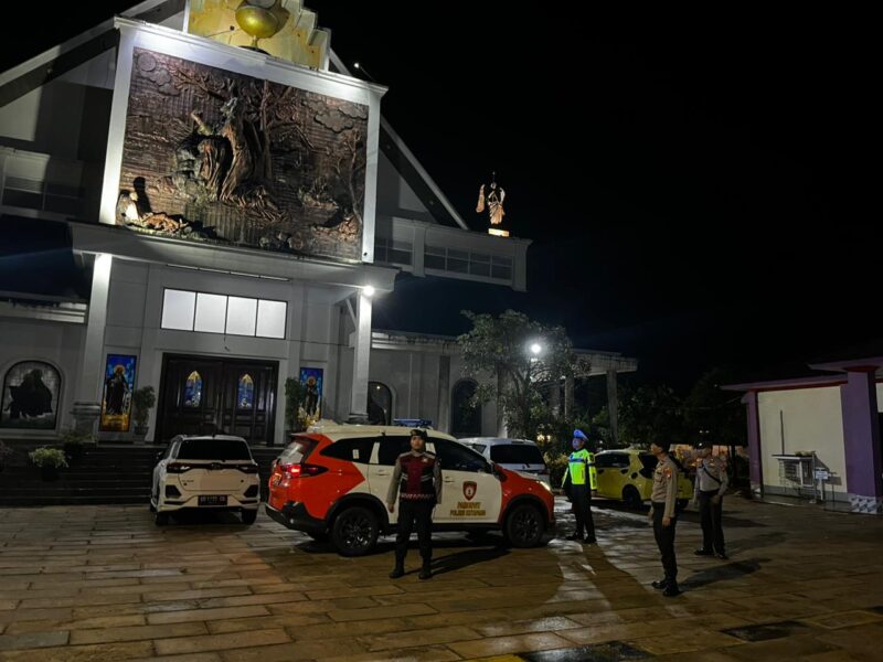 Patroli Cipkon Saat Paskah 2026, Pastikan Ibadah Berjalan Aman dan Kondusif