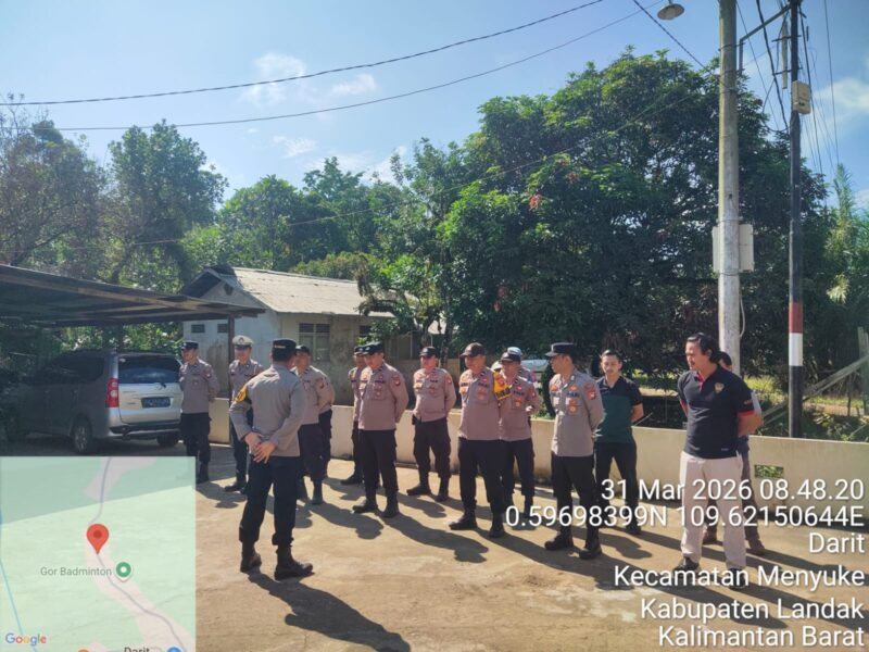 Apel Pagi Polsek Menyuke, IPTU I Nyoman Astika, S.H. Tekankan Kedisiplinan