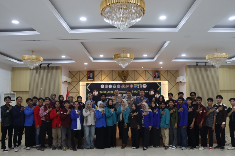 Polres Ketapang Perkuat Komunikasi dengan Mahasiswa Lewat Forum Diskusi