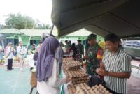 Korem 121/Abw Hadirkan Pasar Murah untuk Prajurit dan Masyarakat
