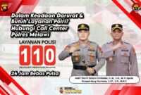 Polres Melawi Optimalkan Hotline 110 untuk Pelayanan Masyarakat