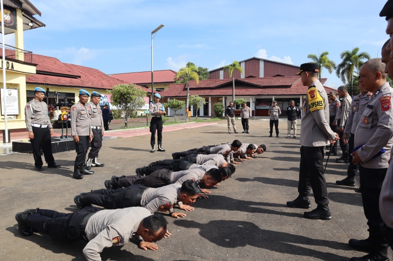 Kapolres Ketapang AKBP Muhammad Harris Pimpin Gaktibplin, Tegaskan Disiplin dan Profesionalisme Personel