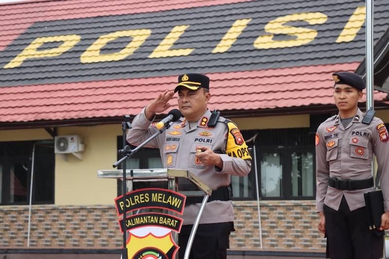 Kapolres Melawi AKBP Harris Batara Simbolon, S.I.K., S.H., M.Tr.Opsla