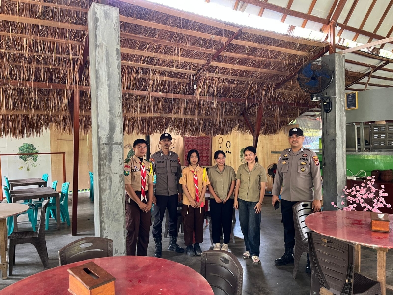 Personel Gabungan dan Saka Bhayangkara Cipta Kondisi Aman di Kelam Permai