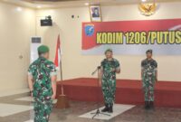 Periode 1 April 2026, Kodim 1206/Putussibau Gelar Upacara Korps Raport Kenaikan Pangkat