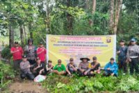 Bersama Forkopimcam, Babinsa Bunut Hulu Pasang Himbauan Stop Pertambangan Tanpa Izin di Wilayah Sungai Besar