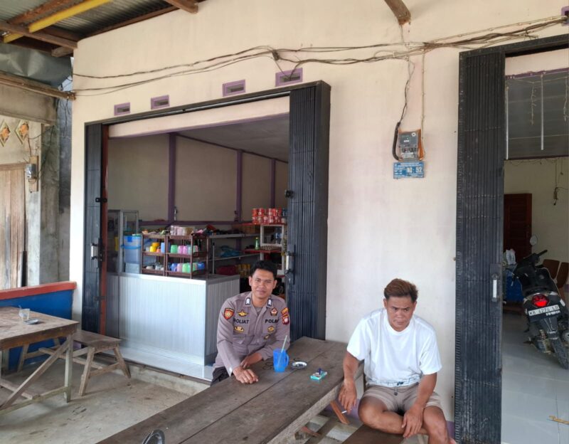 Sambang Dialogis Polsek Kuala Behe Dengan Warga, Sampaikan Himbauan Kamtibmas
