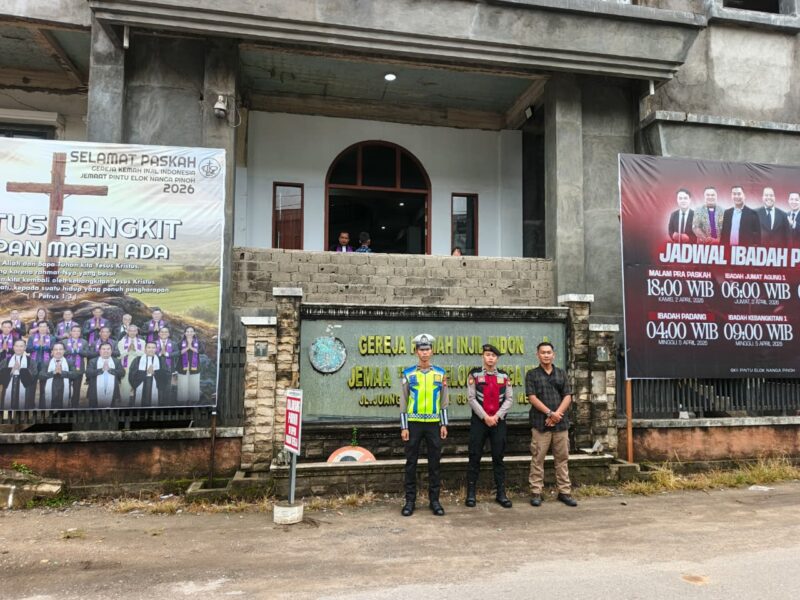 Polres Melawi Amankan Ibadah Jumat Pagi, Jemaat GKII Pintu Elok Beribadah Khusyuk