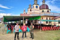 Pengamanan Ibadah Jumat Agung di Desa Tanap, Kopda Megajaya Pastikan Situasi Kondusif