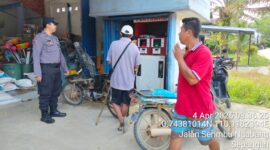 IPDA Dedi Iskandar Bangun Kedekatan dengan Warga Lewat Imbauan Humanis di Pom Mini